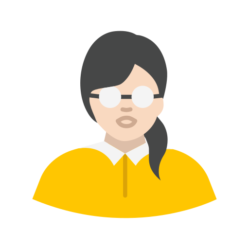 Eye glasses, hipster, lady, woman icon